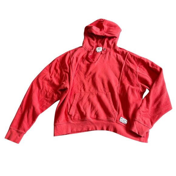 BDG Urban Outfitters Red Hoodie Sweater Sweatshirt Cozy Terry Size Large Women's - Picture 1 of 11